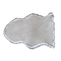 Artificial Sheepskin Faux Rabbit Fur Hair Tip Printing Fashionable Special-Shaped Floor Mat Blanket Hotel Sofa Bedroom